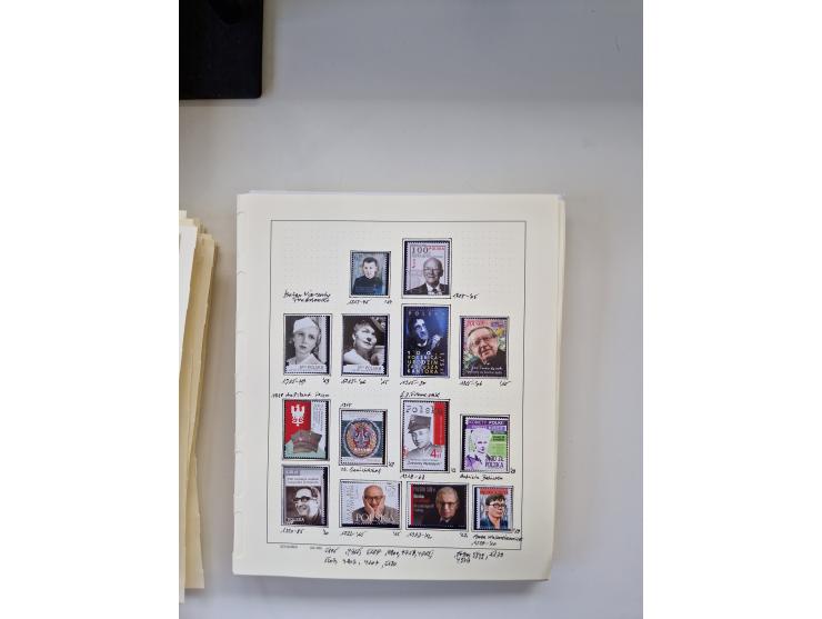 Eastern Europe: 1918/2021, extensive mint never hinged worldwide collection with many thematic stamps and souvenir sheets on 