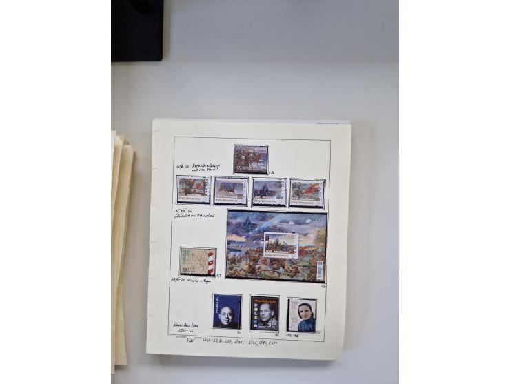 Eastern Europe: 1918/2021, extensive mint never hinged worldwide collection with many thematic stamps and souvenir sheets on 