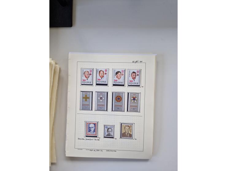 Eastern Europe: 1918/2021, extensive mint never hinged worldwide collection with many thematic stamps and souvenir sheets on 