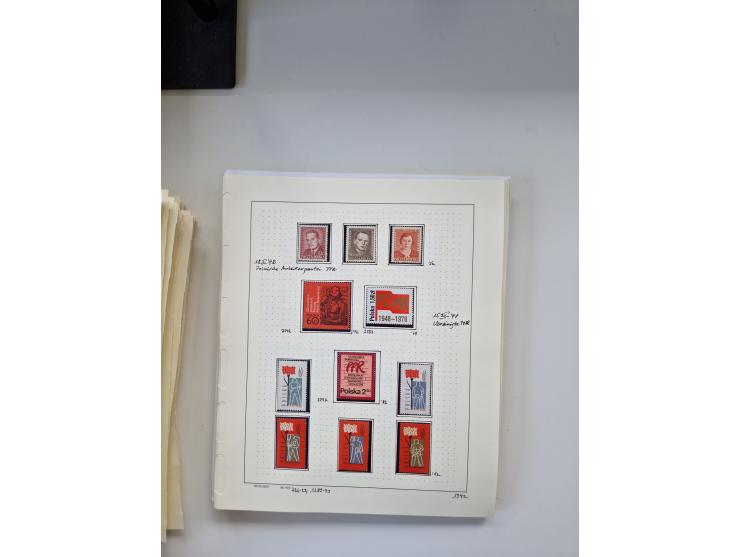 Eastern Europe: 1918/2021, extensive mint never hinged worldwide collection with many thematic stamps and souvenir sheets on 