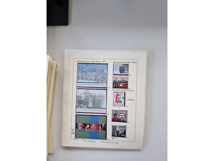 Eastern Europe: 1918/2021, extensive mint never hinged worldwide collection with many thematic stamps and souvenir sheets on 