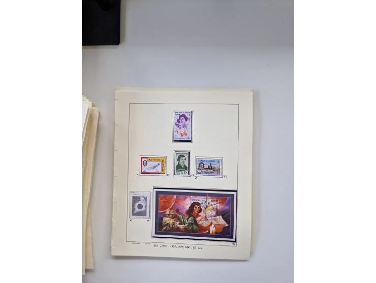 Eastern Europe: 1918/2021, extensive mint never hinged worldwide collection with many thematic stamps and souvenir sheets on 