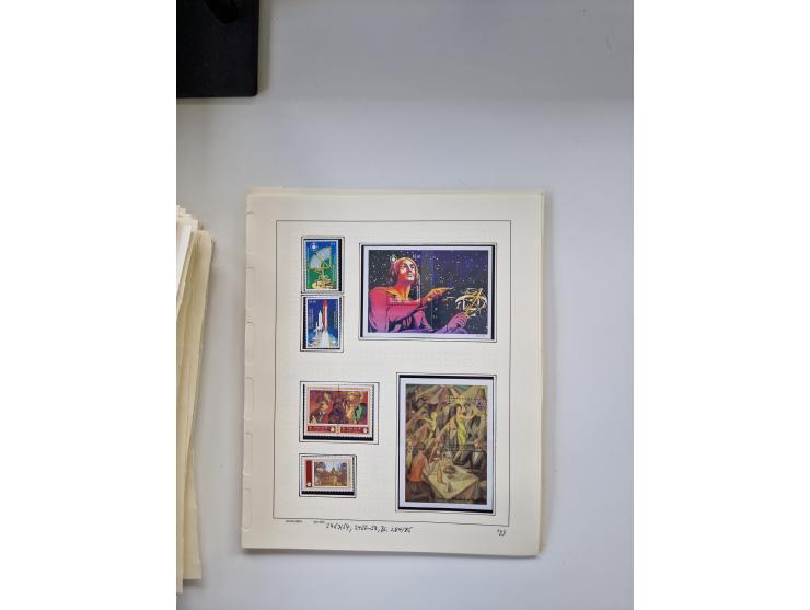 Eastern Europe: 1918/2021, extensive mint never hinged worldwide collection with many thematic stamps and souvenir sheets on 