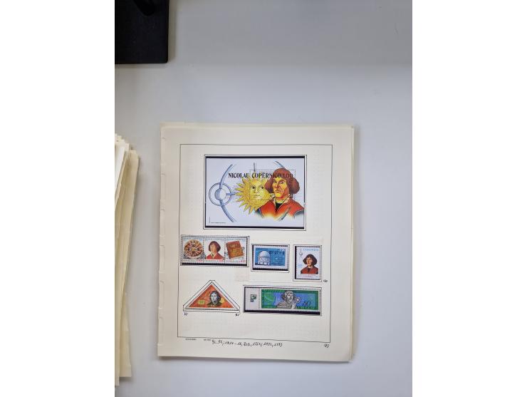 Eastern Europe: 1918/2021, extensive mint never hinged worldwide collection with many thematic stamps and souvenir sheets on 