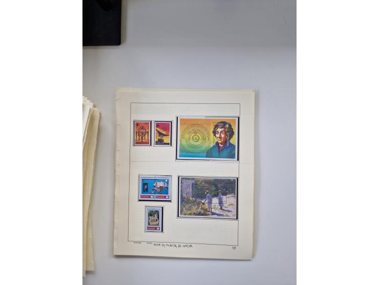 Eastern Europe: 1918/2021, extensive mint never hinged worldwide collection with many thematic stamps and souvenir sheets on 