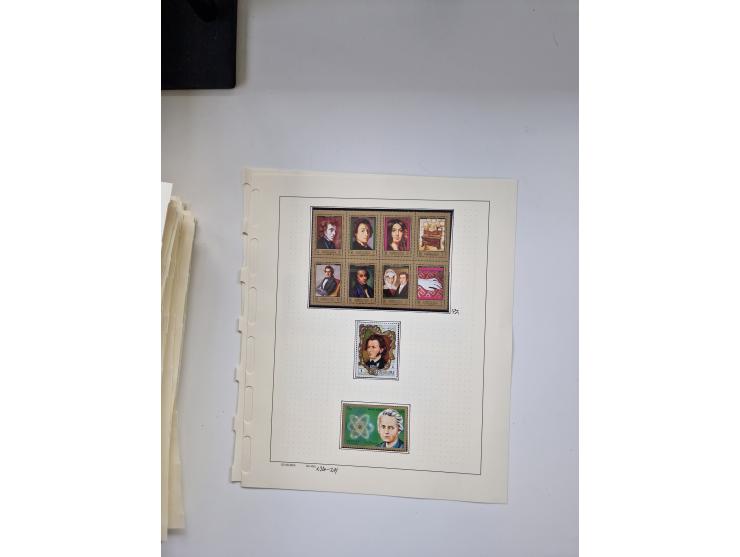 Eastern Europe: 1918/2021, extensive mint never hinged worldwide collection with many thematic stamps and souvenir sheets on 