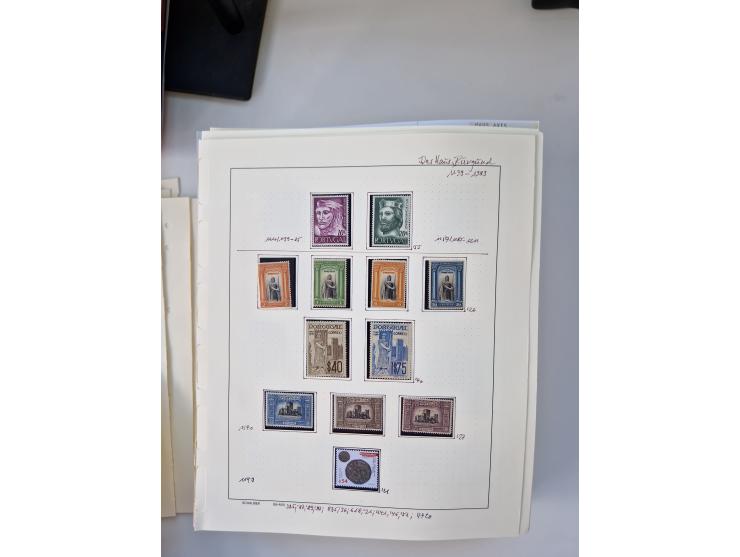 Portugal and Azores/Madeira: 1924/2021, unused and mint never hinged collection including souvenir sheets and booklets on the
