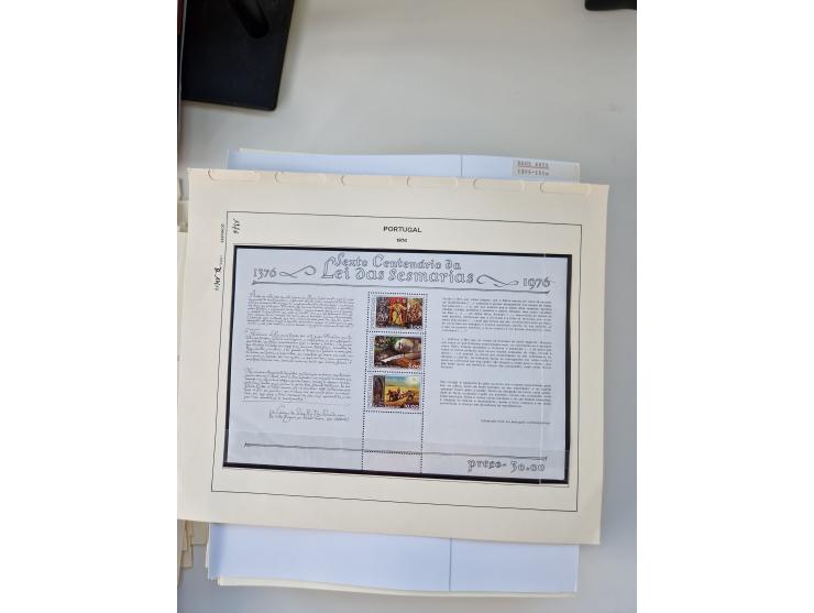 Portugal and Azores/Madeira: 1924/2021, unused and mint never hinged collection including souvenir sheets and booklets on the