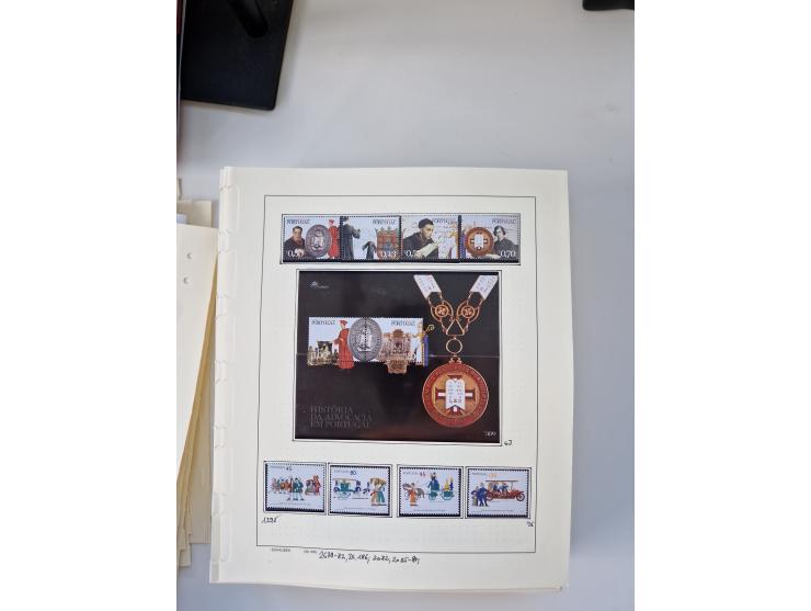 Portugal and Azores/Madeira: 1924/2021, unused and mint never hinged collection including souvenir sheets and booklets on the