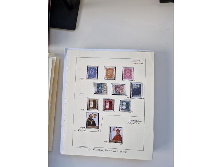 Portugal and Azores/Madeira: 1924/2021, unused and mint never hinged collection including souvenir sheets and booklets on the