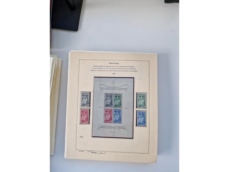 Portugal and Azores/Madeira: 1924/2021, unused and mint never hinged collection including souvenir sheets and booklets on the