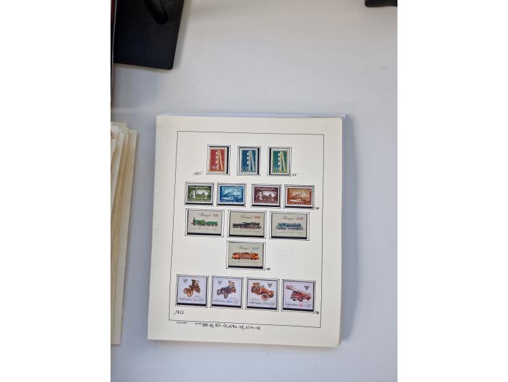 Portugal and Azores/Madeira: 1924/2021, unused and mint never hinged collection including souvenir sheets and booklets on the