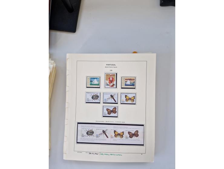 Portugal and Azores/Madeira: 1924/2021, unused and mint never hinged collection including souvenir sheets and booklets on the