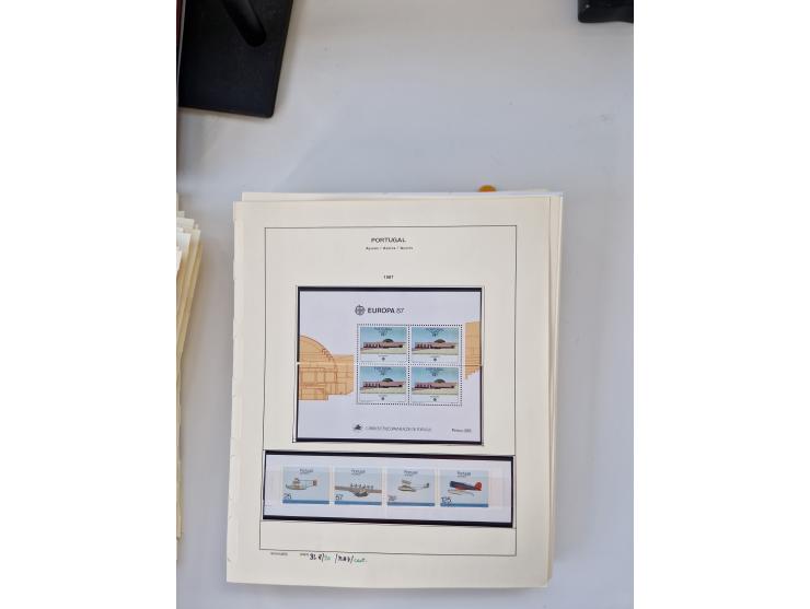 Portugal and Azores/Madeira: 1924/2021, unused and mint never hinged collection including souvenir sheets and booklets on the