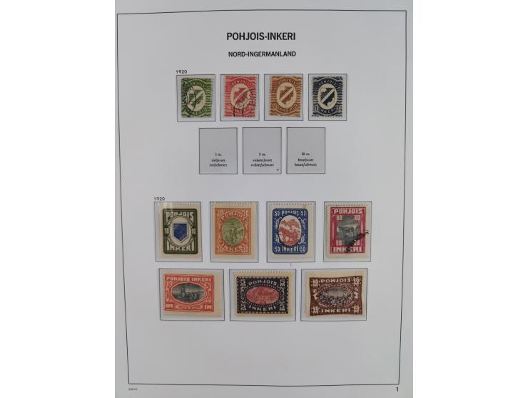 1856/1963, mint never hinged/unused and mostly used collection, including parcel and military stamps, Karelia and Ost Karelia