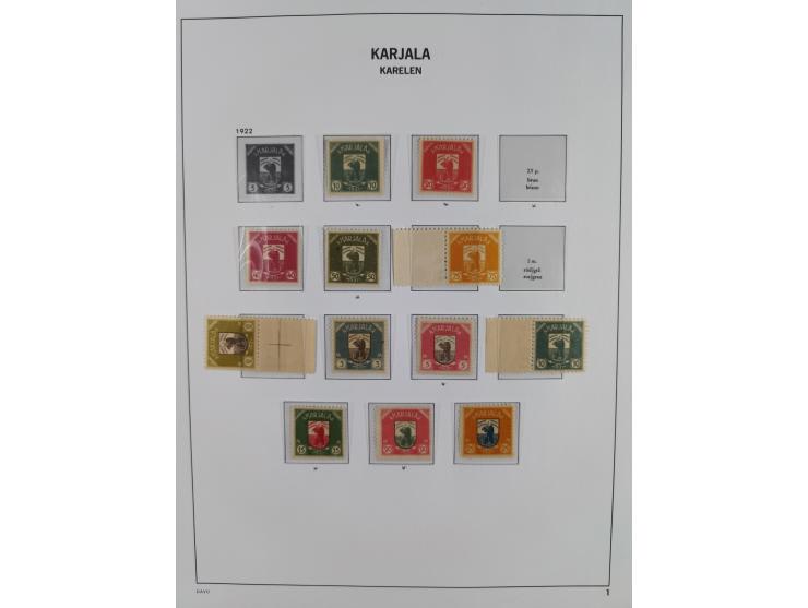 1856/1963, mint never hinged/unused and mostly used collection, including parcel and military stamps, Karelia and Ost Karelia