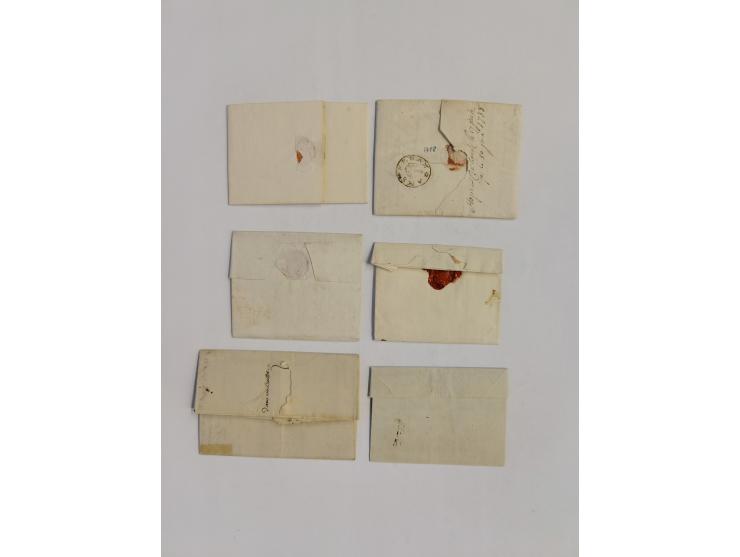 1642/1841 (ca.), group of 32 entire letters with some interesting usages, mostly very fine