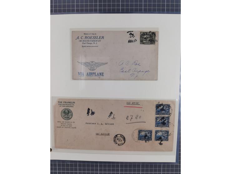1925/54, reichhaltige Sammlung “Haiti Flugpost” von 89 Belegen, inklusive Zeppelin und Dox, viele bessere Stücke, dabei u.a. 