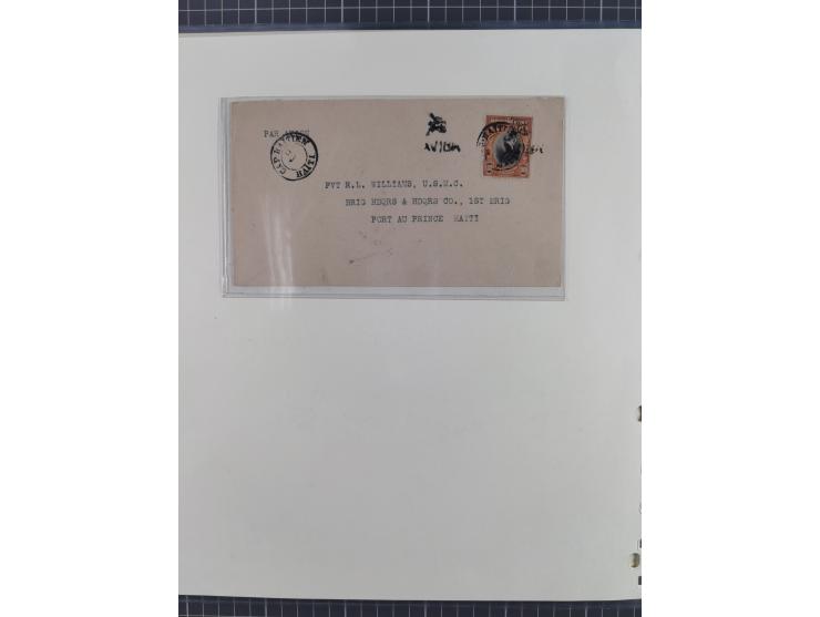 1925/54, reichhaltige Sammlung “Haiti Flugpost” von 89 Belegen, inklusive Zeppelin und Dox, viele bessere Stücke, dabei u.a. 