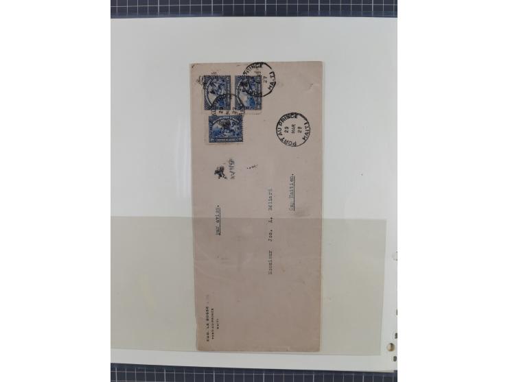 1925/54, reichhaltige Sammlung “Haiti Flugpost” von 89 Belegen, inklusive Zeppelin und Dox, viele bessere Stücke, dabei u.a. 