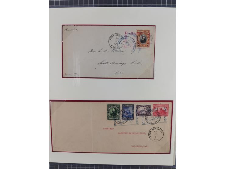 1925/54, reichhaltige Sammlung “Haiti Flugpost” von 89 Belegen, inklusive Zeppelin und Dox, viele bessere Stücke, dabei u.a. 