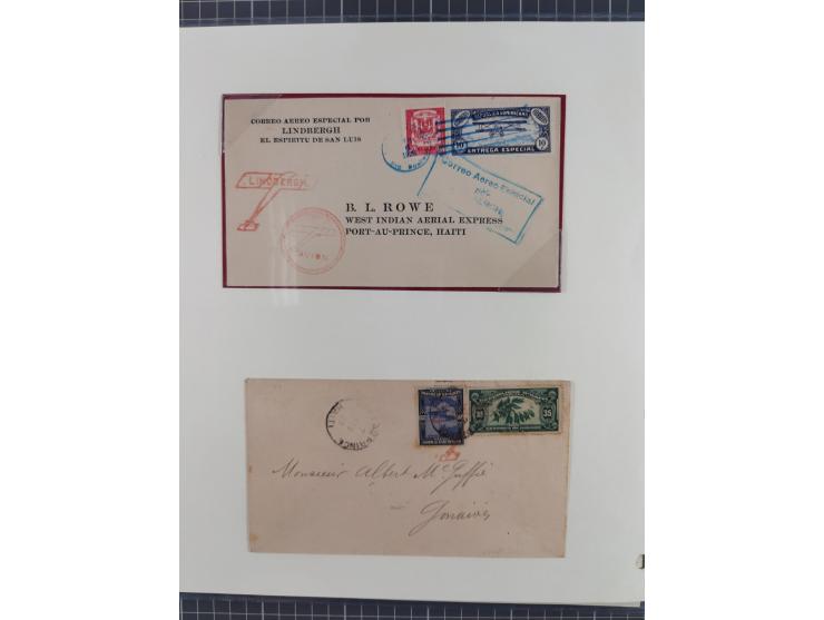 1925/54, reichhaltige Sammlung “Haiti Flugpost” von 89 Belegen, inklusive Zeppelin und Dox, viele bessere Stücke, dabei u.a. 