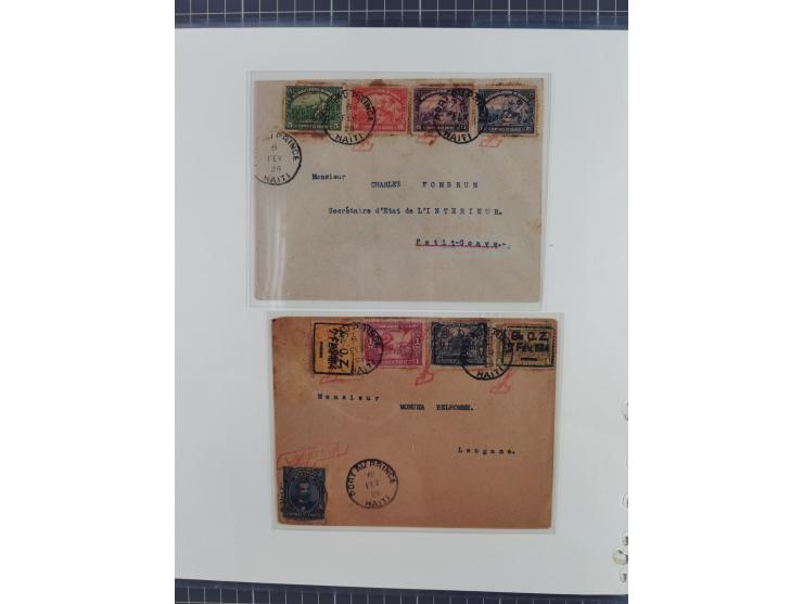 1925/54, reichhaltige Sammlung “Haiti Flugpost” von 89 Belegen, inklusive Zeppelin und Dox, viele bessere Stücke, dabei u.a. 