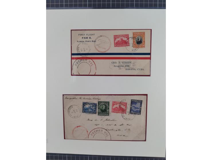 1925/54, reichhaltige Sammlung “Haiti Flugpost” von 89 Belegen, inklusive Zeppelin und Dox, viele bessere Stücke, dabei u.a. 