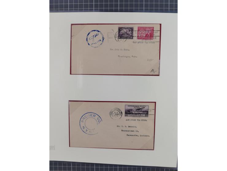 1925/54, reichhaltige Sammlung “Haiti Flugpost” von 89 Belegen, inklusive Zeppelin und Dox, viele bessere Stücke, dabei u.a. 