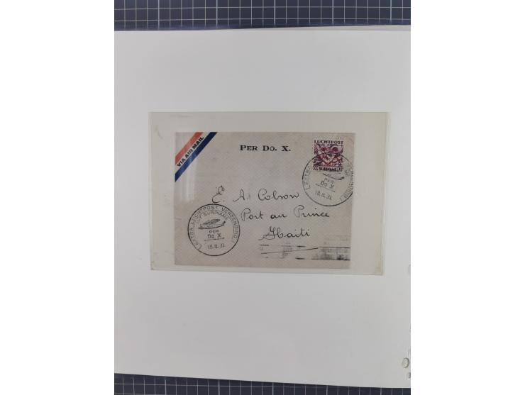 1925/54, reichhaltige Sammlung “Haiti Flugpost” von 89 Belegen, inklusive Zeppelin und Dox, viele bessere Stücke, dabei u.a. 