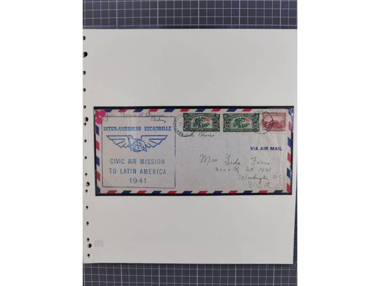 1925/54, reichhaltige Sammlung “Haiti Flugpost” von 89 Belegen, inklusive Zeppelin und Dox, viele bessere Stücke, dabei u.a. 