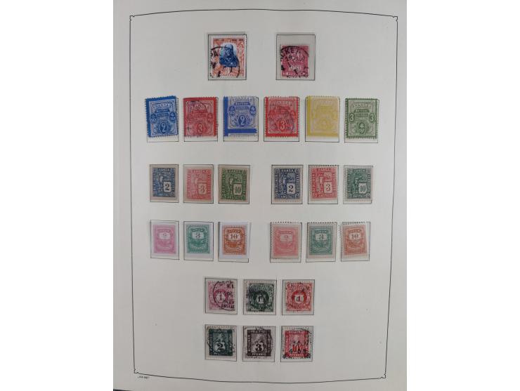 1879/90 (ca.), meist ungebrauchte und gestempelte Sammlung ab Altona bis Wittenberg, dabei einige bessere und interessante Au