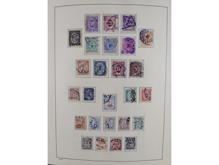 1879/90 (ca.), meist ungebrauchte und gestempelte Sammlung ab Altona bis Wittenberg, dabei einige bessere und interessante Au