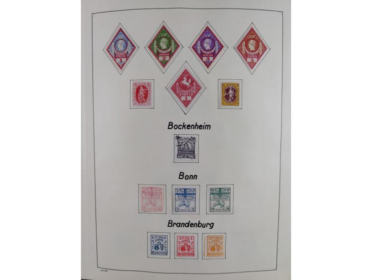 1879/90 (ca.), meist ungebrauchte und gestempelte Sammlung ab Altona bis Wittenberg, dabei einige bessere und interessante Au