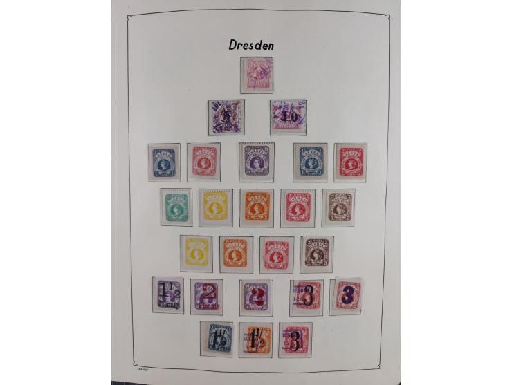 1879/90 (ca.), meist ungebrauchte und gestempelte Sammlung ab Altona bis Wittenberg, dabei einige bessere und interessante Au