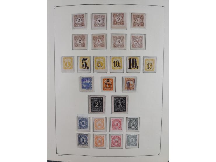 1879/90 (ca.), meist ungebrauchte und gestempelte Sammlung ab Altona bis Wittenberg, dabei einige bessere und interessante Au