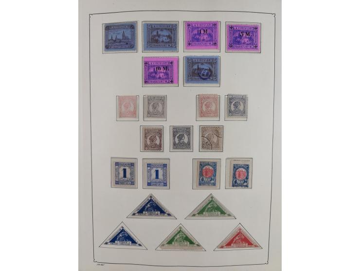 1879/90 (ca.), meist ungebrauchte und gestempelte Sammlung ab Altona bis Wittenberg, dabei einige bessere und interessante Au