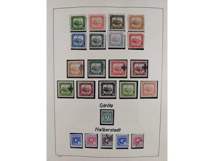 1879/90 (ca.), meist ungebrauchte und gestempelte Sammlung ab Altona bis Wittenberg, dabei einige bessere und interessante Au