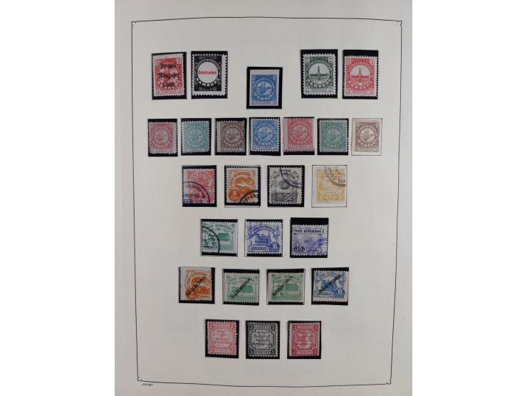 1879/90 (ca.), meist ungebrauchte und gestempelte Sammlung ab Altona bis Wittenberg, dabei einige bessere und interessante Au