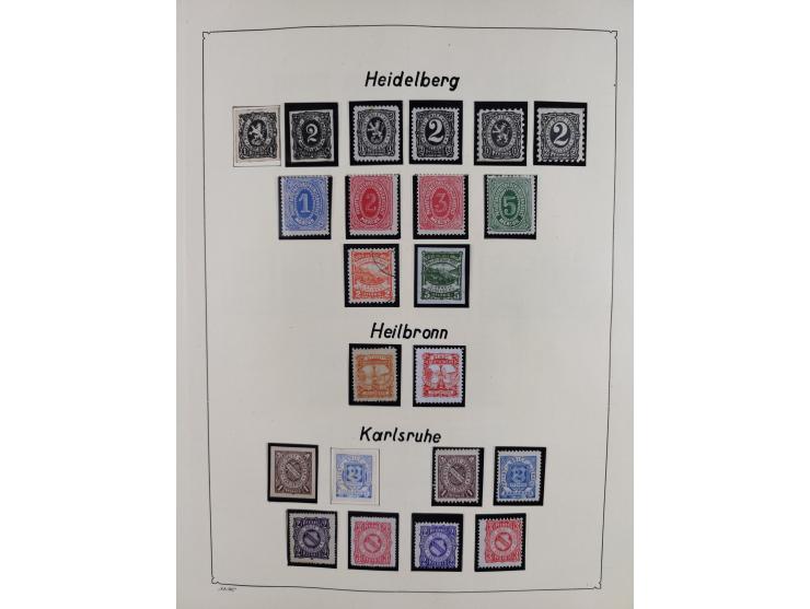 1879/90 (ca.), meist ungebrauchte und gestempelte Sammlung ab Altona bis Wittenberg, dabei einige bessere und interessante Au