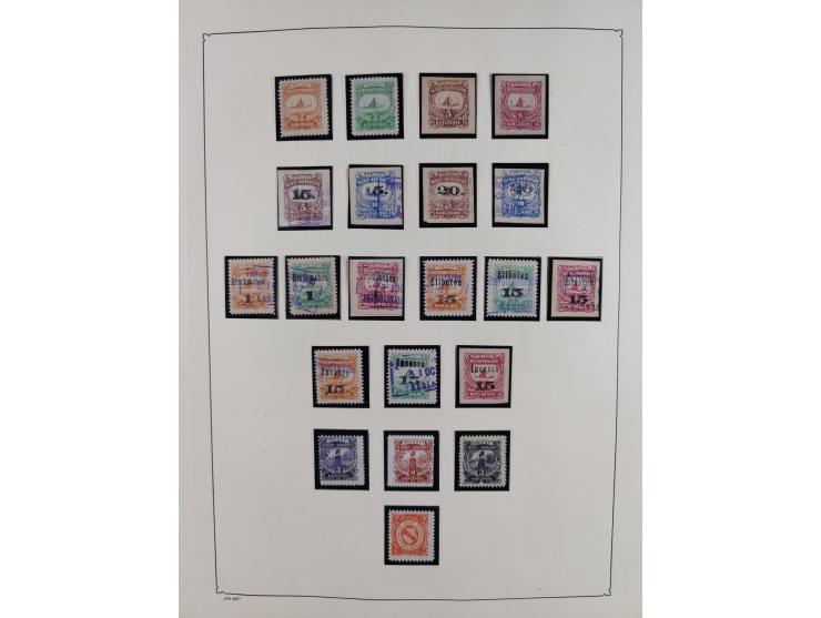 1879/90 (ca.), meist ungebrauchte und gestempelte Sammlung ab Altona bis Wittenberg, dabei einige bessere und interessante Au