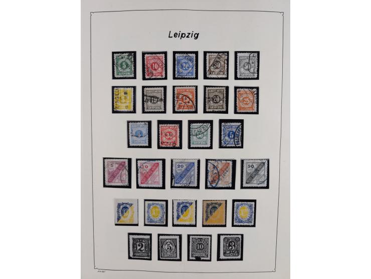 1879/90 (ca.), meist ungebrauchte und gestempelte Sammlung ab Altona bis Wittenberg, dabei einige bessere und interessante Au