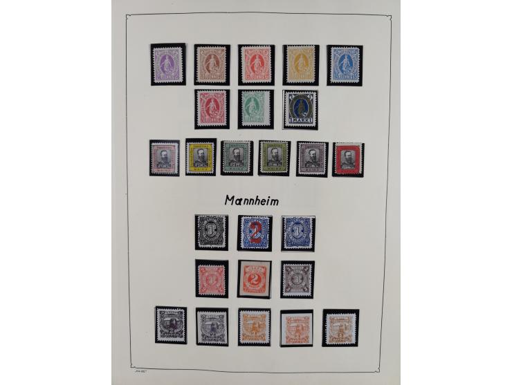 1879/90 (ca.), meist ungebrauchte und gestempelte Sammlung ab Altona bis Wittenberg, dabei einige bessere und interessante Au