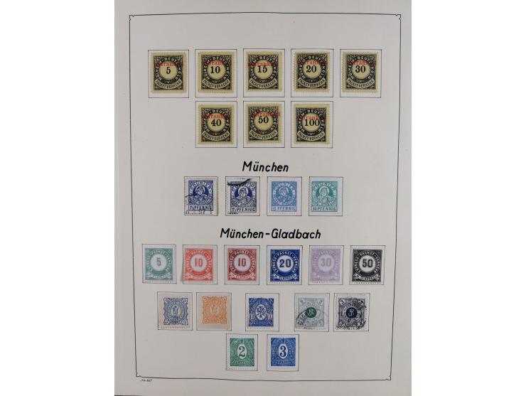 1879/90 (ca.), meist ungebrauchte und gestempelte Sammlung ab Altona bis Wittenberg, dabei einige bessere und interessante Au