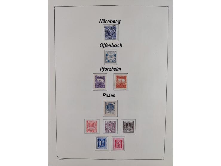 1879/90 (ca.), meist ungebrauchte und gestempelte Sammlung ab Altona bis Wittenberg, dabei einige bessere und interessante Au