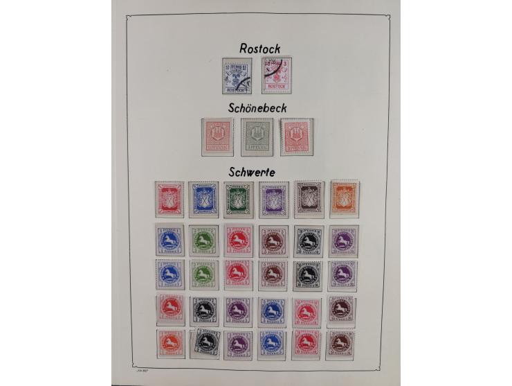 1879/90 (ca.), meist ungebrauchte und gestempelte Sammlung ab Altona bis Wittenberg, dabei einige bessere und interessante Au