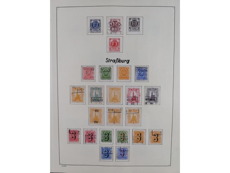 1879/90 (ca.), meist ungebrauchte und gestempelte Sammlung ab Altona bis Wittenberg, dabei einige bessere und interessante Au