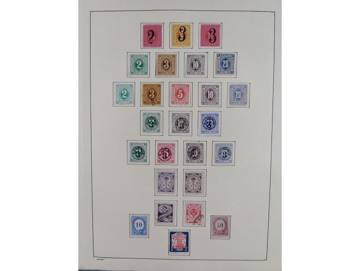 1879/90 (ca.), meist ungebrauchte und gestempelte Sammlung ab Altona bis Wittenberg, dabei einige bessere und interessante Au