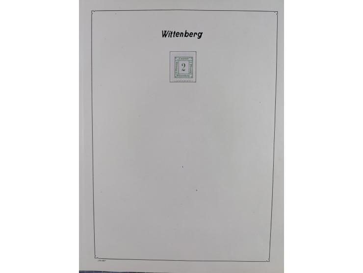 1879/90 (ca.), meist ungebrauchte und gestempelte Sammlung ab Altona bis Wittenberg, dabei einige bessere und interessante Au