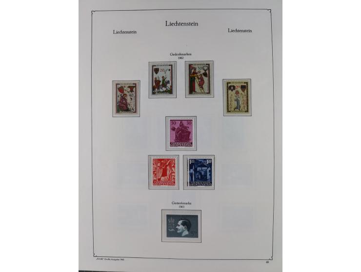 1912/2015, anfangs meist ungebrauchte/gestempelte, ab ca. 1964 postfrische, in den Hauptnummern komplette Sammlung inkl. Dien